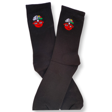 Load image into Gallery viewer, "iAM" Black Crew Sock

